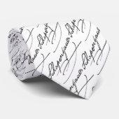 Schopenhauer Handtekening Stropdas (Opgerold)