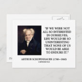 Schopenhauer interesseert zich voor uw citaat briefkaart (Voorkant / Achterkant)