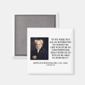 Schopenhauer interesseert zich voor uw citaat magneet (Voorkant / Achterkant)