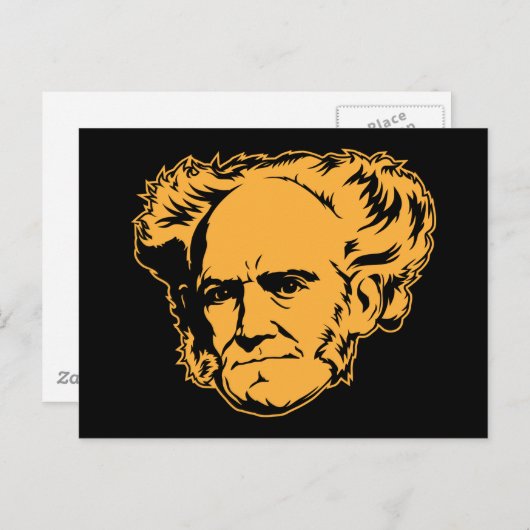 Schopenhauer Portrait Briefkaart (Voorkant / Achterkant)
