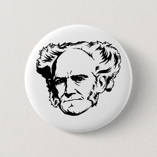 Schopenhauer Portrait Button (Voorkant)