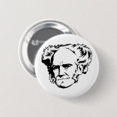 Schopenhauer Portrait Button (Voorkant /achterkant)