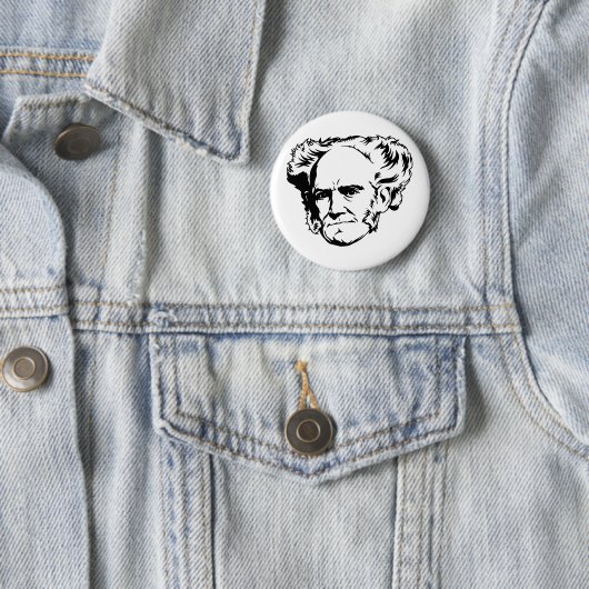 Schopenhauer Portrait Button (In situ)