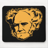 Schopenhauer Portrait Mousepad Muismat (Voorkant)