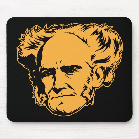 Schopenhauer Portrait Mousepad Muismat (Voorkant)