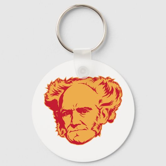 Schopenhauer Portrait Sleutelhanger (Voorkant)