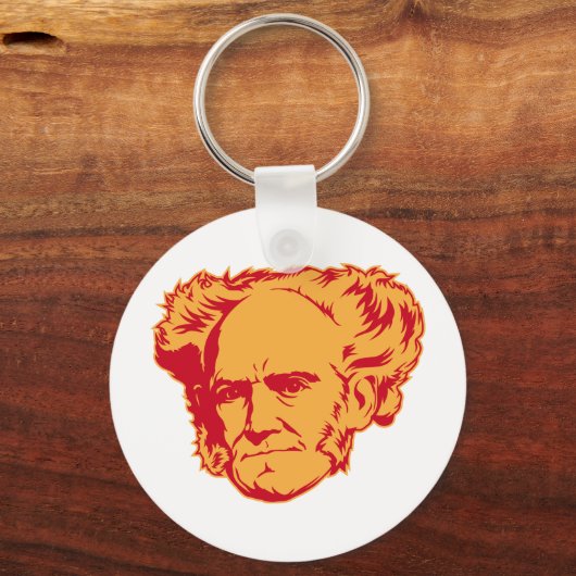 Schopenhauer Portrait Sleutelhanger (Voorkant)