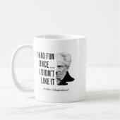 Schopenhauer Quote Funny Philosopher Statement Koffiemok (Links)