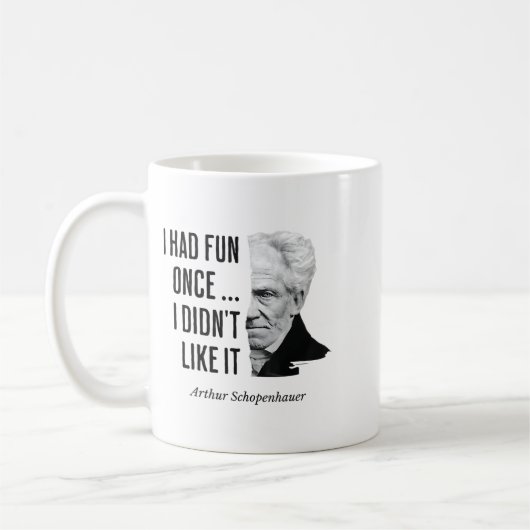 Schopenhauer Quote Funny Philosopher Statement  Koffiemok (Links)