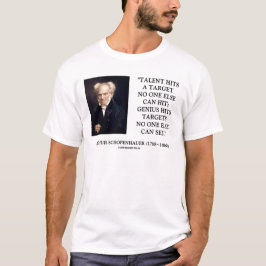 Schopenhauer Talent Genius heeft doelstellingen di T-shirt