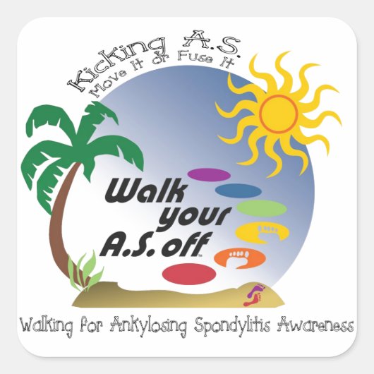 Schoppen A.S. - Verplaats het of smelt het Vierkante Sticker (Voorkant)