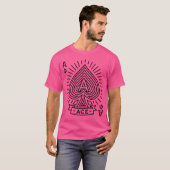 Schoppen Aas — Monoline Sunburst Embleem T-shirt (Voorkant volledig)