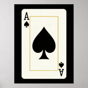 SCHOPPEN Aas Zwarte Goud Mode Poster