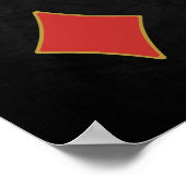 Schoppen, harten, diamanten, clusters - Suits Poster (Hoek)