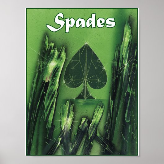 Schoppen Pak in Zwart naar Groen Poster (Voorkant)