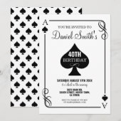 Schoppen Speelkaart Verjaardag Aas Vegas Casino Kaart (Voorkant / Achterkant)