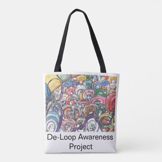 "Schoppen" Tote Bag (Achterkant)