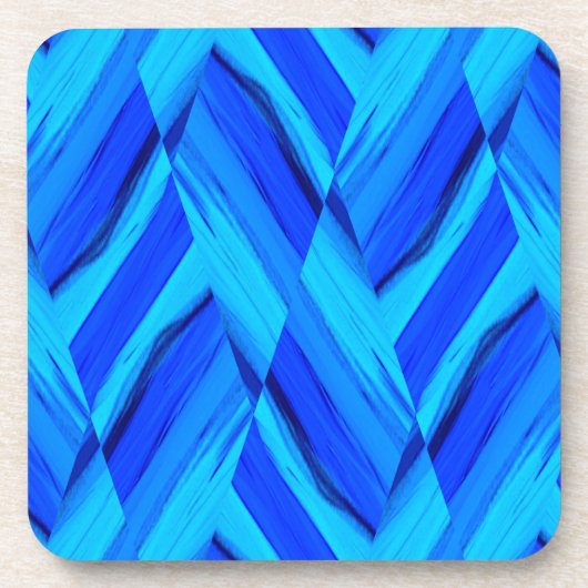 schoppen van blauw onderzetter (Voorkant)