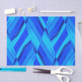 schoppen van blauw tissuepapier (Craft)