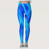 schoppen van blauwe leggings (Voorkant)