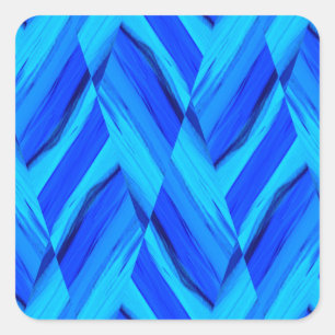 schoppen van blauwe stickers