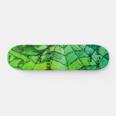 schoppen van de groene chevron cobweb abstracte re persoonlijk skateboard (Horizontaal)