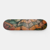 schoppen van de groene chevron cobweb abstracte re persoonlijk skateboard (Horizontaal)