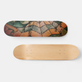 schoppen van de groene chevron cobweb abstracte re persoonlijk skateboard (Horizontaal)