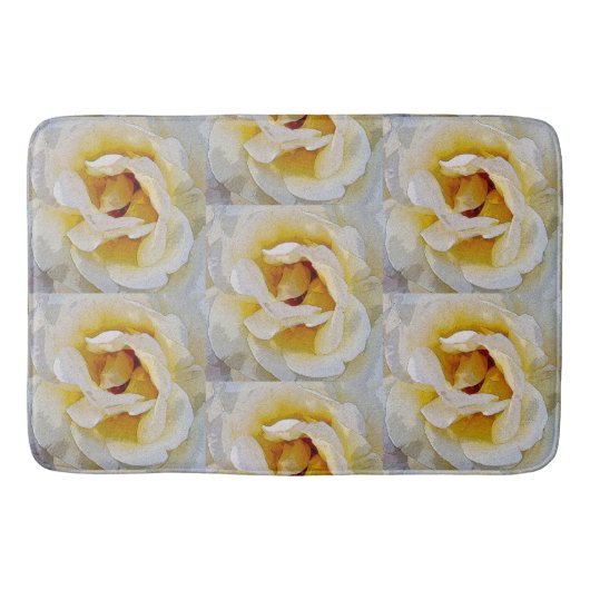 schoppen van wit tot geel badmat (Voorkant)