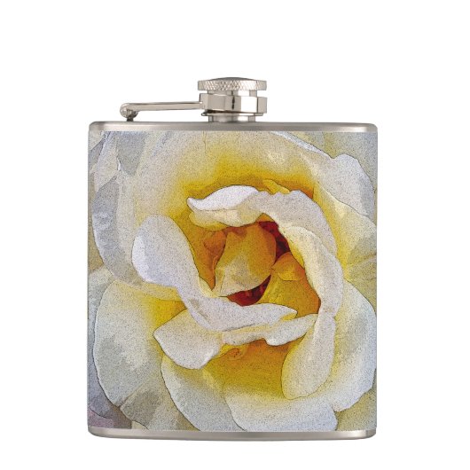 schoppen van wit tot geel heupfles (Voorkant)