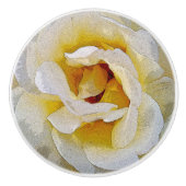 schoppen van wit tot geel keramische knop (Voorkant)