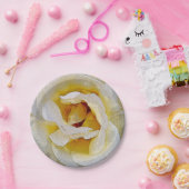 schoppen van wit tot geel papieren bordje (Feest)