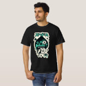Schoppenaas — Drip-Skull Katakana T-shirt (Voorkant volledig)
