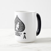 Schoppenaas - Lady Cameo filigraan embleem Magische Mok (Voorkant rechts)