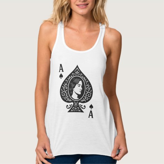 Schoppenaas - Lady Cameo filigraan embleem Tanktop (Voorkant)