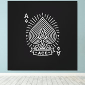 Schoppenaas - Monoline Sunburst Embleem Canvas Afdruk (Insitu (Houten vloer))