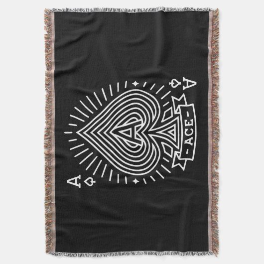 Schoppenaas - Monoline Sunburst Embleem Deken (Voorkant Verticaal)