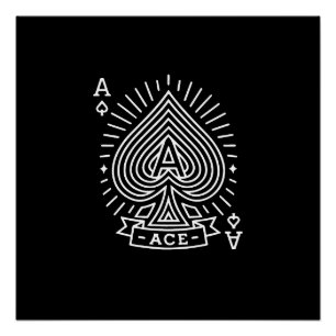 Schoppenaas - Monoline Sunburst Embleem Perfect Poster