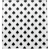 Schoppenaas Patroon Zwart & Wit Luxe Fancy Douchegordijn (Voorkant)