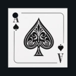 Schoppenaas Speelkaart, Poker, Casino Nacht Bedankjes Labels<br><div class="desc">Sluit een avond van poker af met dit favoriet gemaakt als een schoppenaas kaart. De achterkant heeft een rand die lijkt op de achterkant van een standaard speelkaart met een ruimte voor je eigen bericht. Gebruik als bedankje voor pokeravond, een casino-themed feest, verjaardagsfeest, vrijgezellenfeest, of fondsenwervingsactie. Beschikbaar met bijpassende producten....</div>