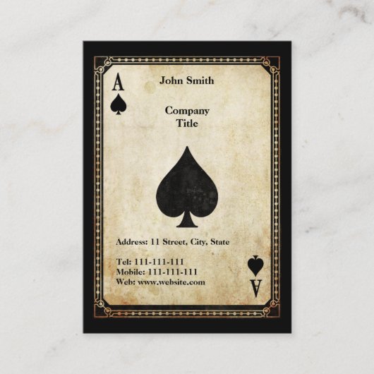 schoppenaas visitekaartje (Voorkant)