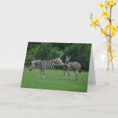 Schoppend gestreept wenskaart kaart (Gele Bloem)