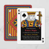 Schoppenheer Poker Night Housewarming Party Kaart (Voorkant / Achterkant)
