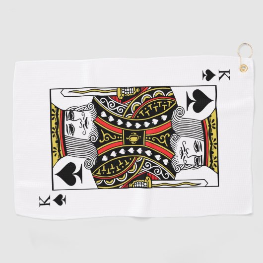Schoppenkoning Golfhanddoek (Horizontaal)