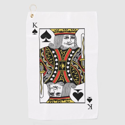 Schoppenkoning Golfhanddoek (Voorkant)