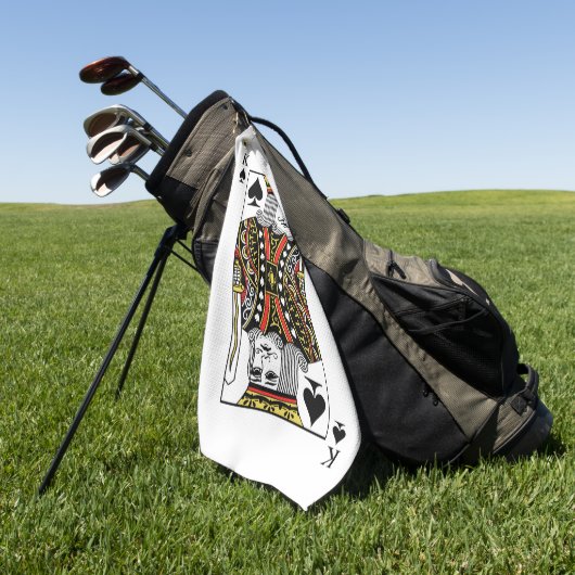 Schoppenkoning Golfhanddoek (Groen)