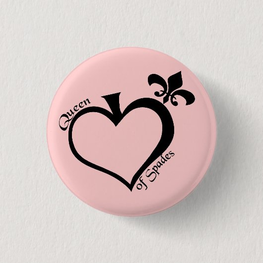 schoppenkoningin sm - Gepersonaliseerd Ronde Button 3,2 Cm (Voorkant)