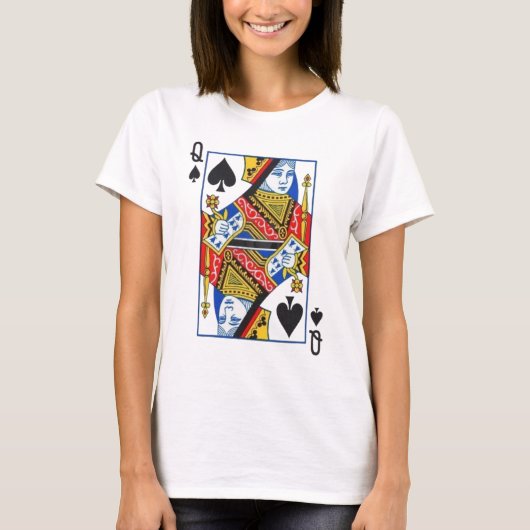 schoppenkoningin t-shirt (Voorkant)