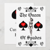 Schoppenkoningin Tarot Kaart Thunder_Cove (Voorkant / Achterkant)