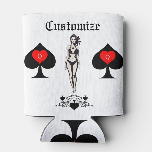 Schoppenkoningin Tarot Kaart Thunder_Cove Blikjeskoeler (Achterkant)